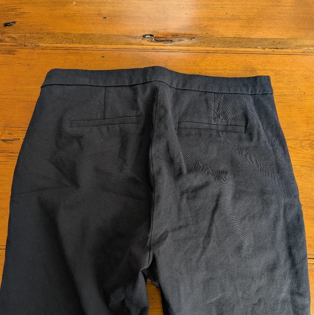 J. Crew Martie Ankle Pants, side zip, Navy, Size 8